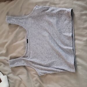 Grey Crop Top
